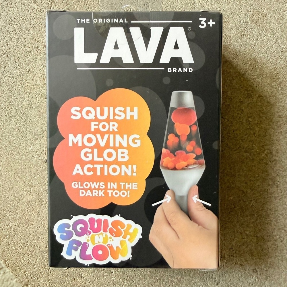 Needoh Lava Lamp Squishy Squeezey Toy Glow in Dark Fidget Nee Doh Schylling NEW - Picture 4 of 4